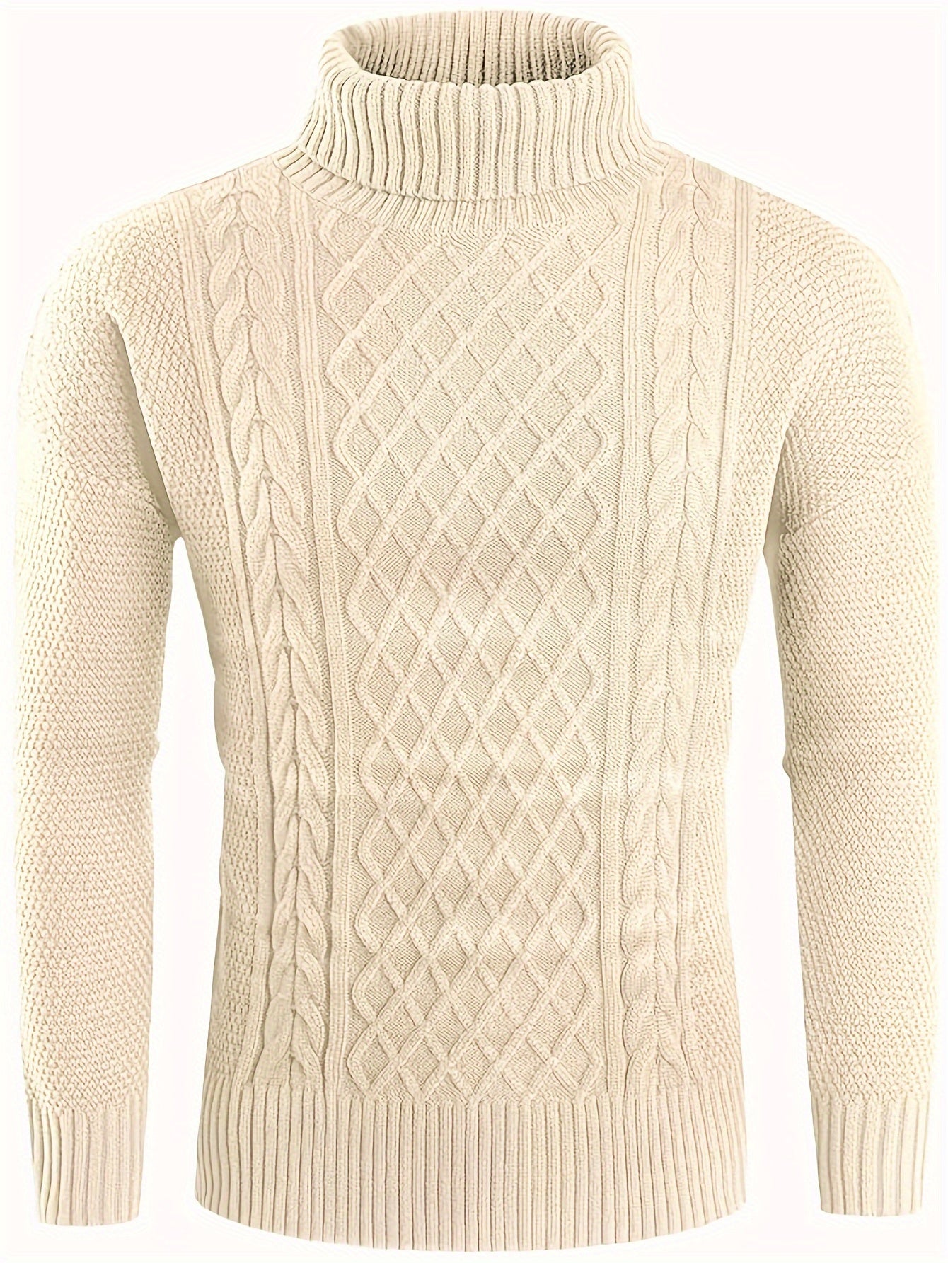 Basic turtleneck sweater for men in winter.