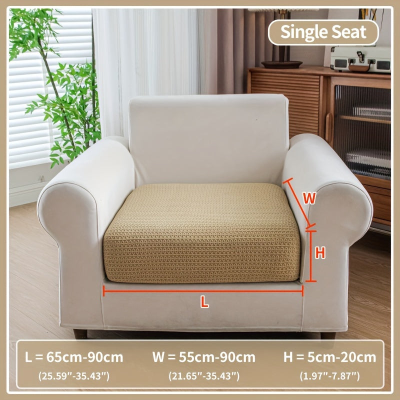 Waterproof stretch sofa cover, modern non-slip couch protector, pet-friendly elastic slipcover for living room, fits all seat and L-shaped sofas.