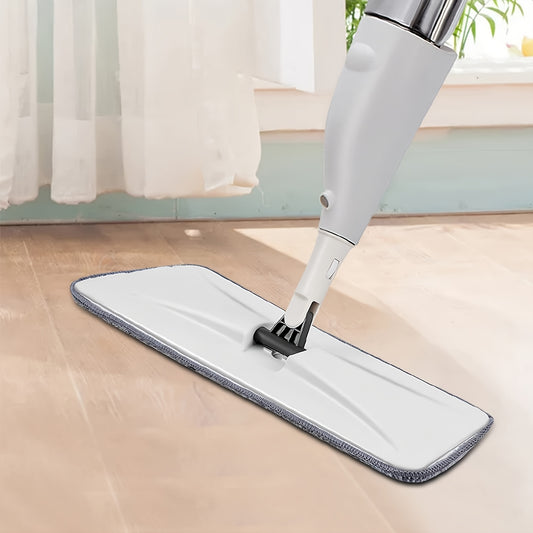 Flexible Microfiber Spray Mop for Effortless Floor Cleaning on various surfaces with reusable pads