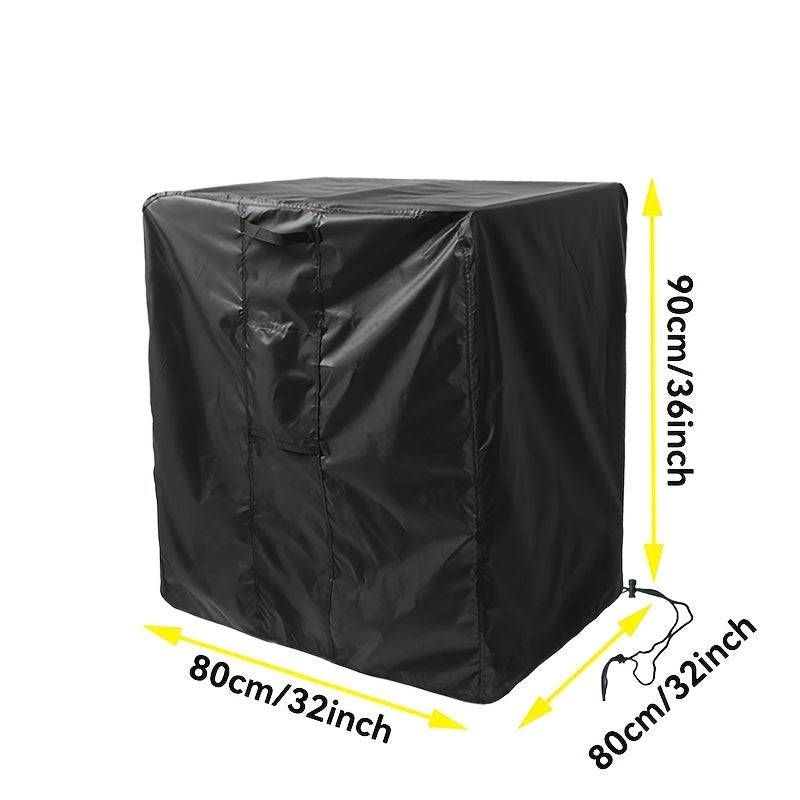 Protect your outdoor central air conditioner unit with this 1-piece, water-resistant cover. Made of durable material, this accessory is designed to withstand the elements.