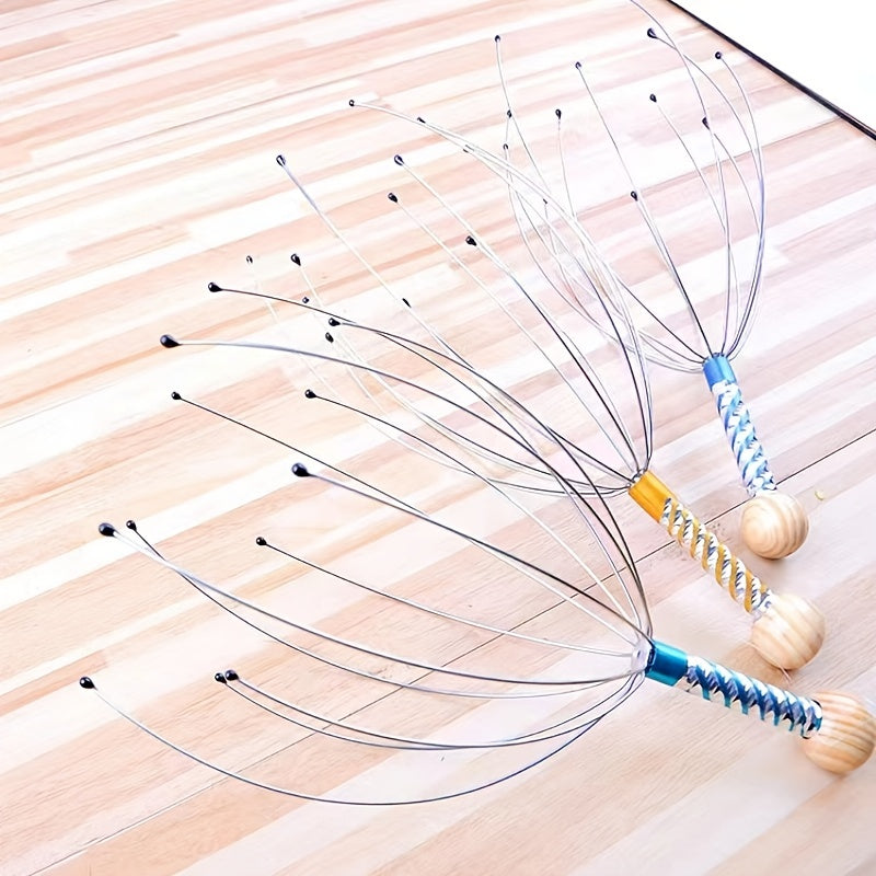 Handheld Scalp Massager promotes deep relaxation, hair stimulation, and stress relief.