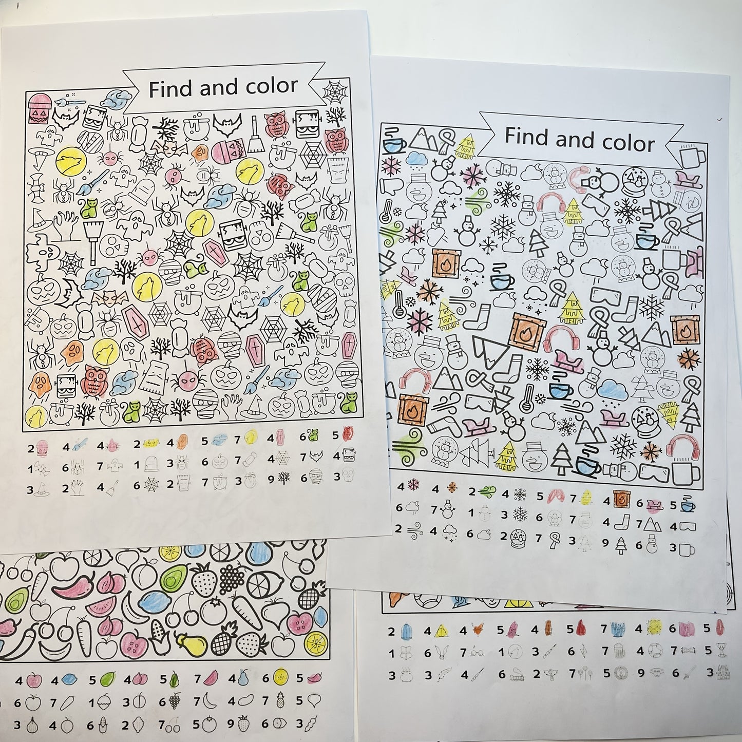 Discover patterns and color them to improve children's concentration and manual dexterity.