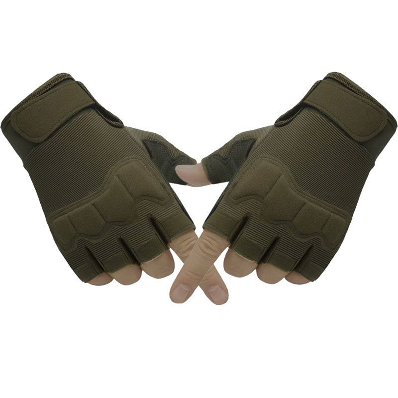 Half-finger gloves for men and women suitable for sports, cycling, fitness, outdoor activities, and fishing.