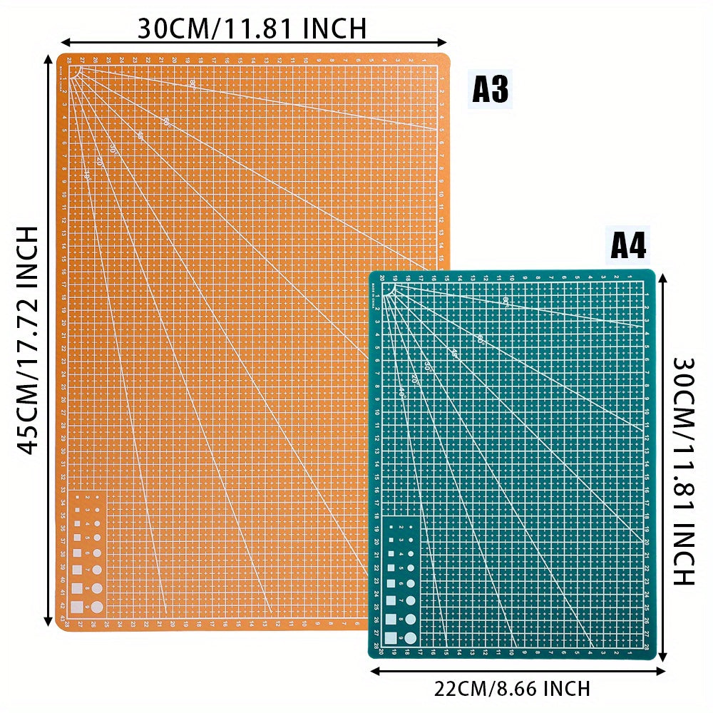 High-quality A3 rotary cutting mat, perfect for sewing and crafts, made of durable PP material.