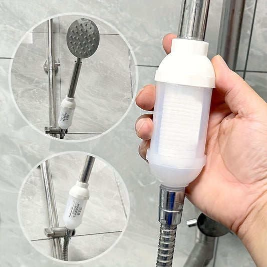 Water filter cartridge made for gas/electric water heaters, toilets, washing machines, home kitchens. Made of PET material and does not require power. Suitable for cold water filtration.