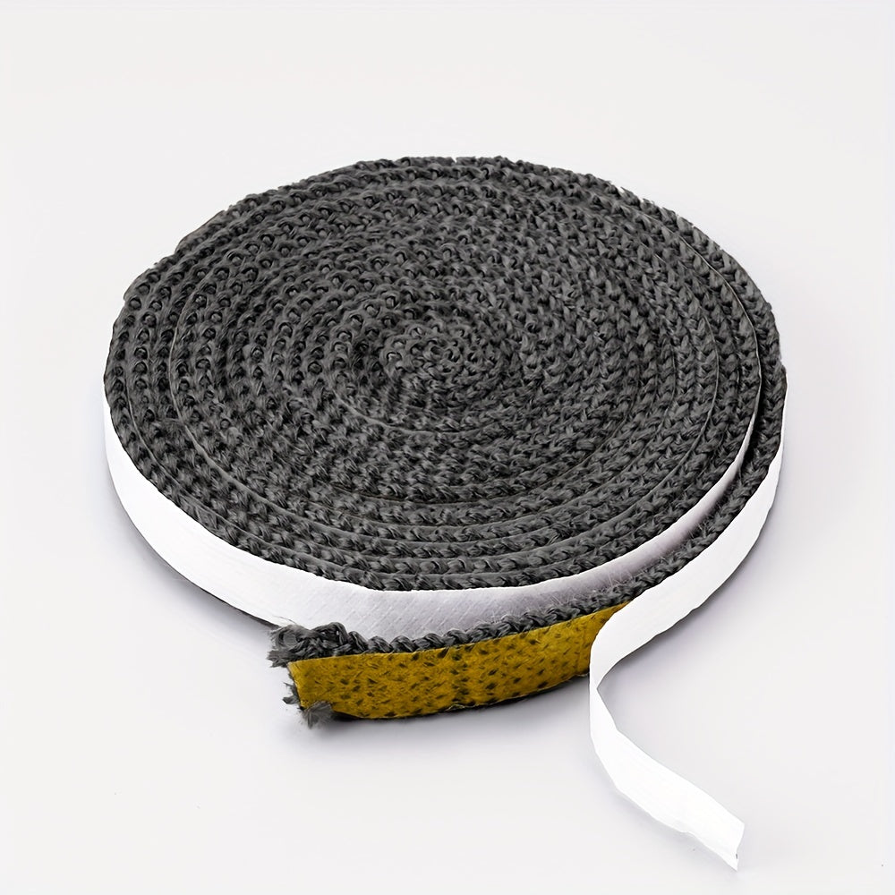 Black Fiberglass Fireproof Sealant Tape designed for log burners and fireplaces with high-quality materials. This self-adhesive tape is heat resistant and can be used as a replacement gasket. Available in 2m or 3m lengths.