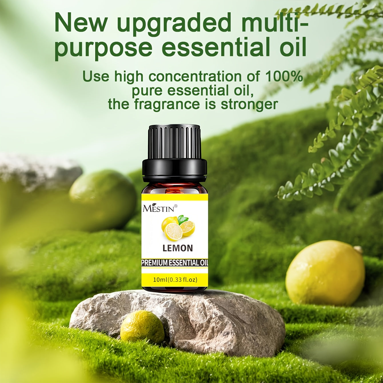 [Mestin New Upgraded High-Quality Essential Oil] 100% Pure Plant Material, High Concentration, 33 Flavors, Multi-Purpose for Skin, Hair, Diffuser, Spa, Massage, and DIY