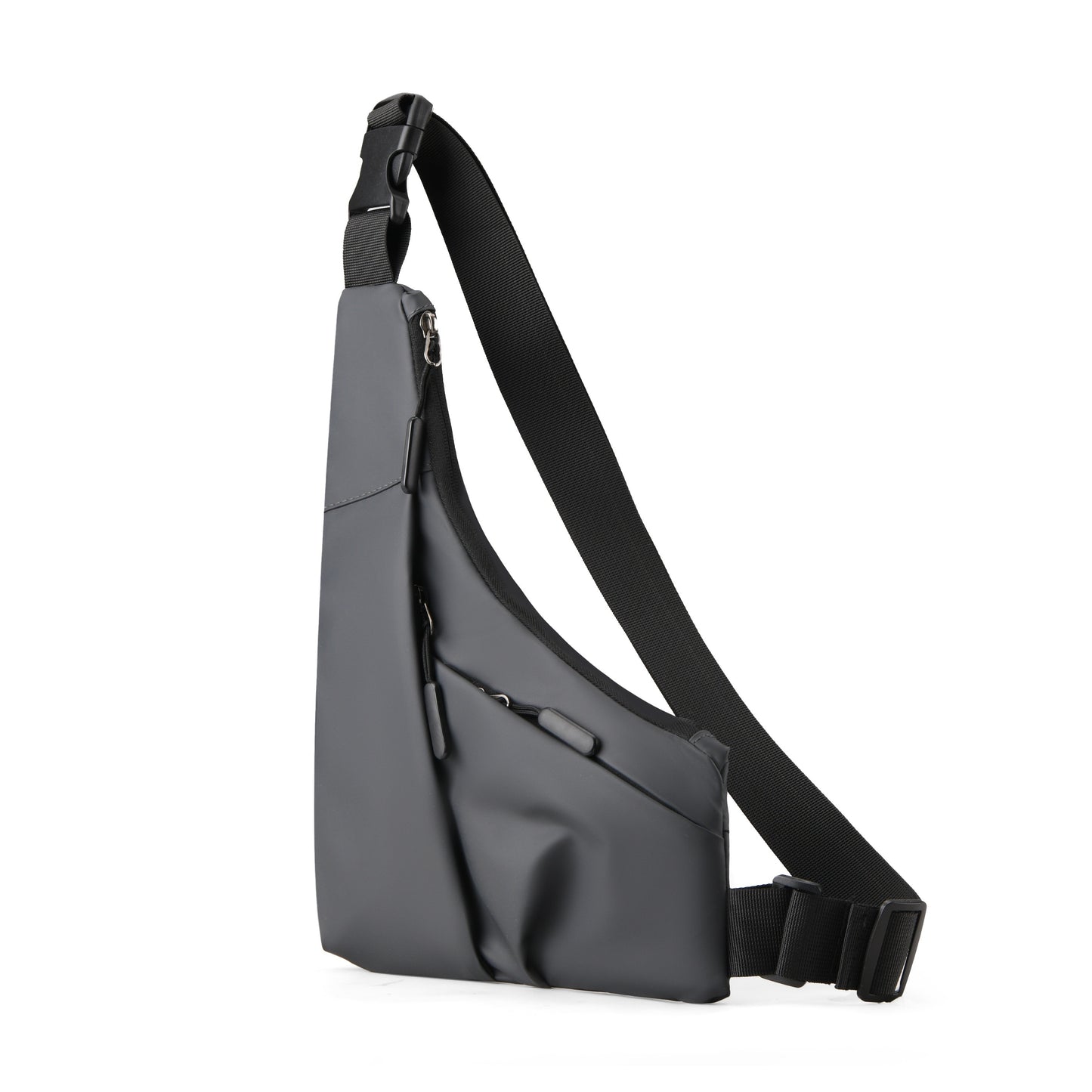 Stylish waterproof men's chest bag with versatile functionality.