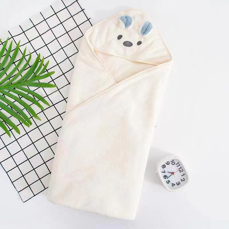 Cute Baby Koala Design Coral Fleece Bath Towel