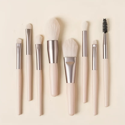 Full set of soft synthetic brushes for quick and easy makeup application, suitable for beginners and professional makeup artists. Convenient for travel. Perfect Valentine's Day gift.