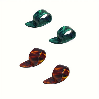 4pcs Guitar Finger Picks for Ukulele and Electric Guitars.