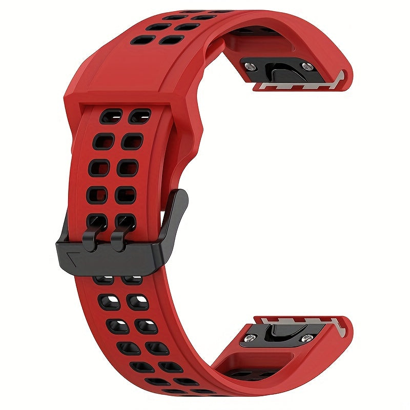 Upgrade your Garmin Fenix 7 Solar, Forerunner 955, Instinct 2 and more with our high-performance sport straps, designed for maximum comfort and durability. Compatible with Fenix 6, 5, Forerunner 945, Fenix3 HR, Descent MK 1, and more.