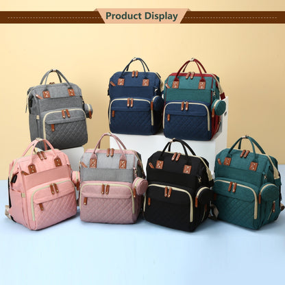 Get the Lamroro Diaper Bag Backpack, a stylish and functional bag with a built-in changing station. This multifunctional, waterproof travel backpack is perfect for any occasion, making it a great gift for Christmas, Halloween, Thanksgiving, or any other