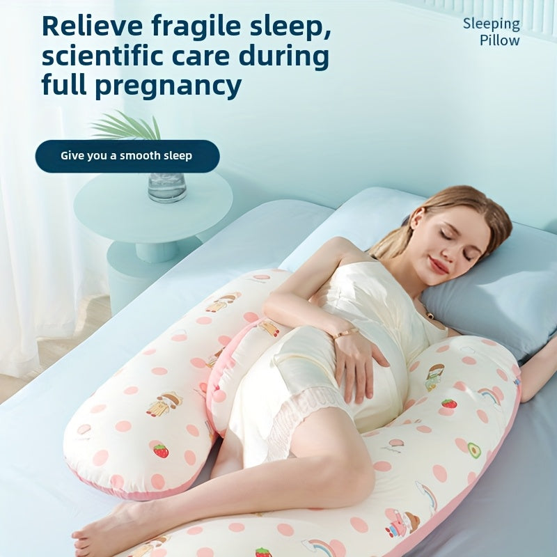 Every mother needs to have a maternity pillow. It provides waist protection, supports side sleeping, aids in pregnancy support, and acts as a versatile abdominal pillow. This pillow is perfect for the summer months of pregnancy and makes a special gift