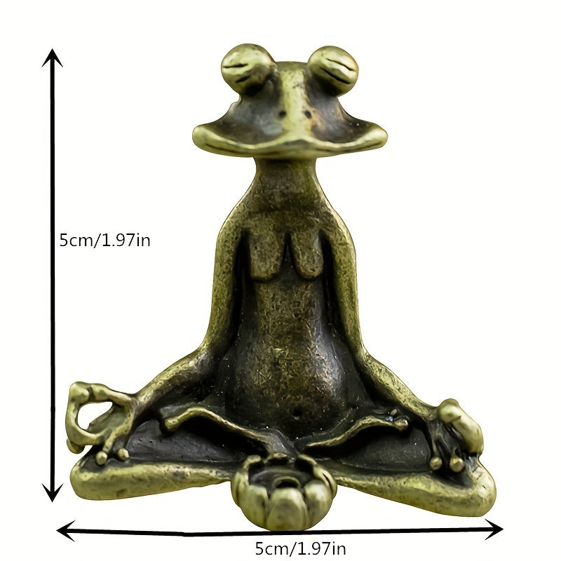 Antique frog incense holder for home decor and meditation, burns sandalwood.