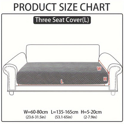 Modern polar fleece jacquard sofa slipcover with elastic band for a fitted look. Machine washable and pet-friendly. Fits sectional, armchair, loveseat, 3-seater, and 4-seater sofas. Includes armrest covers. Great Christmas gift idea.