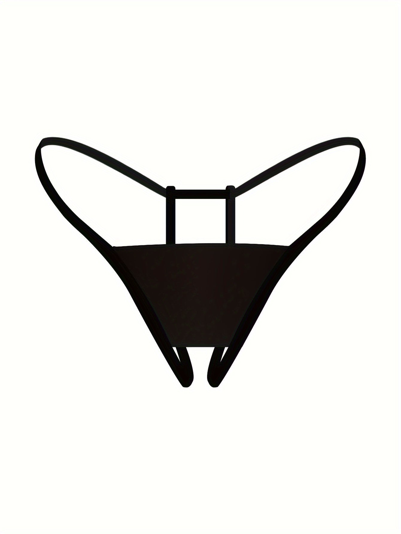 Seamless open crotch thongs, low waist intimates for women's lingerie and underwear.