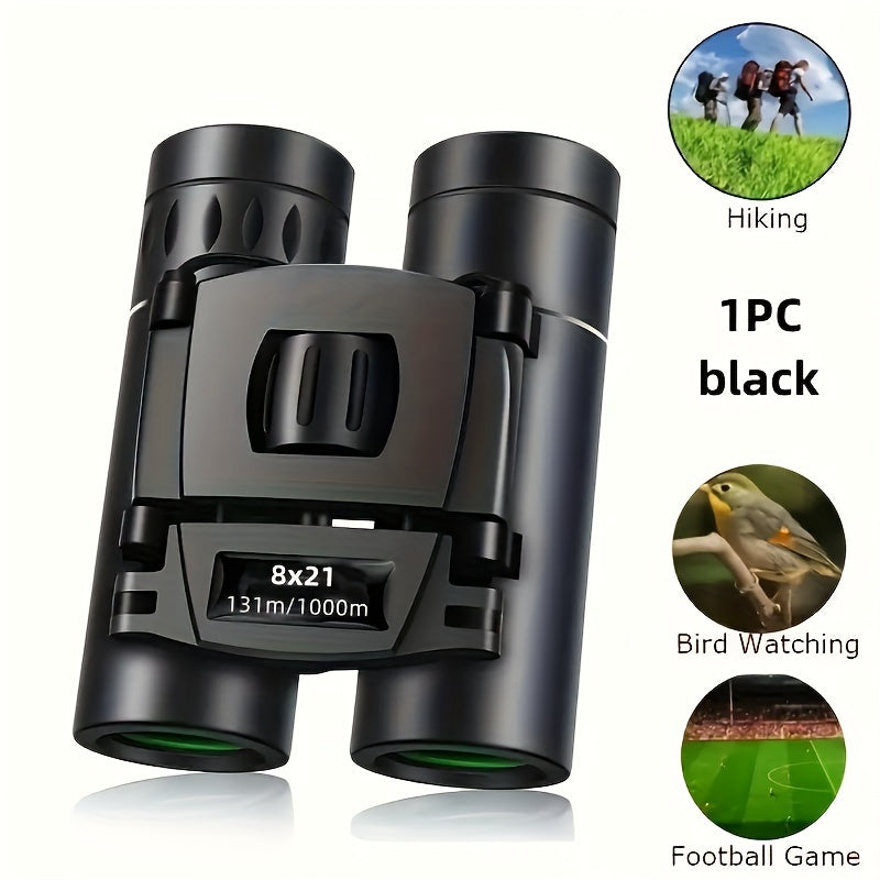 HD zoom portable folding binoculars for outdoor tourism and camping, with powerful long range capabilities.