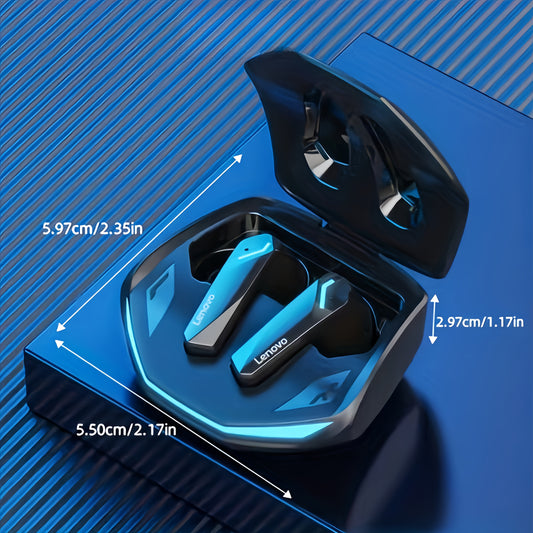 Lenovo GM2 PRO Wireless Earbuds with Immersive Sound, Extended Battery Life, Fast Charging via USB Type-C Port