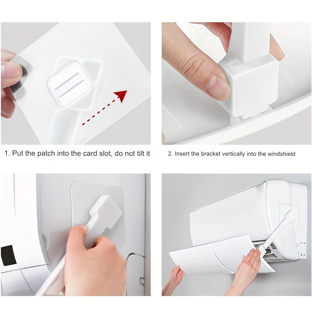 Cover for Air Conditioner Deflector, Windshield Baffle to Prevent Direct Blowing, No Power Required, Simple Installation
