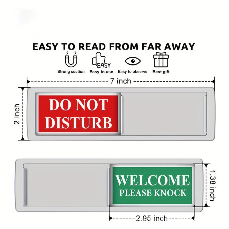 Privacy sign for home, office, restroom, meeting room, hotel, and hospital: 1 piece, do not disturb.