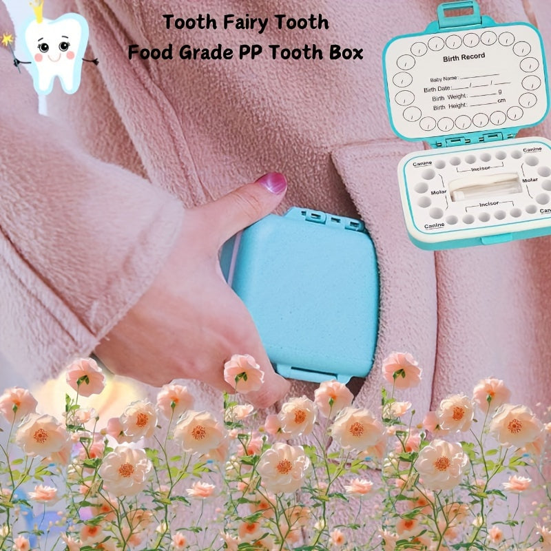 Tooth Fairy Tooth Box, Food Grade PP Tooth Holder for Little One Keepsake, Teeth Storage Organizer, Lost Teeth Container, Tooth Fairy Gift for Birthday.