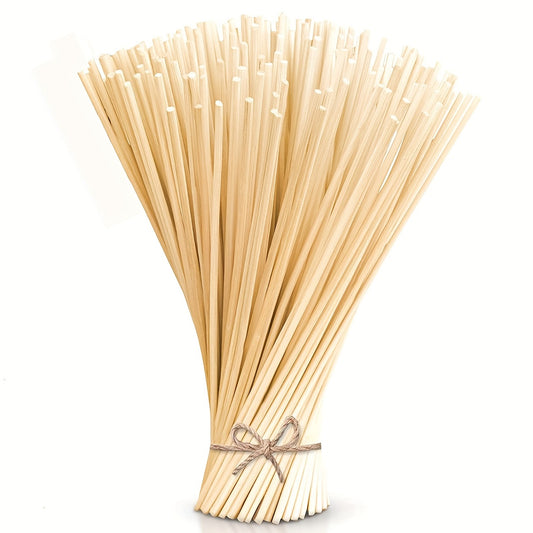 50 dona Tabiiy Rattan Reed Diffuser tayoqchalari - Spa va Parfyumeriya uchun uzoq muddatli aromatik to'ldirishlar (24 sm x 3 mm)