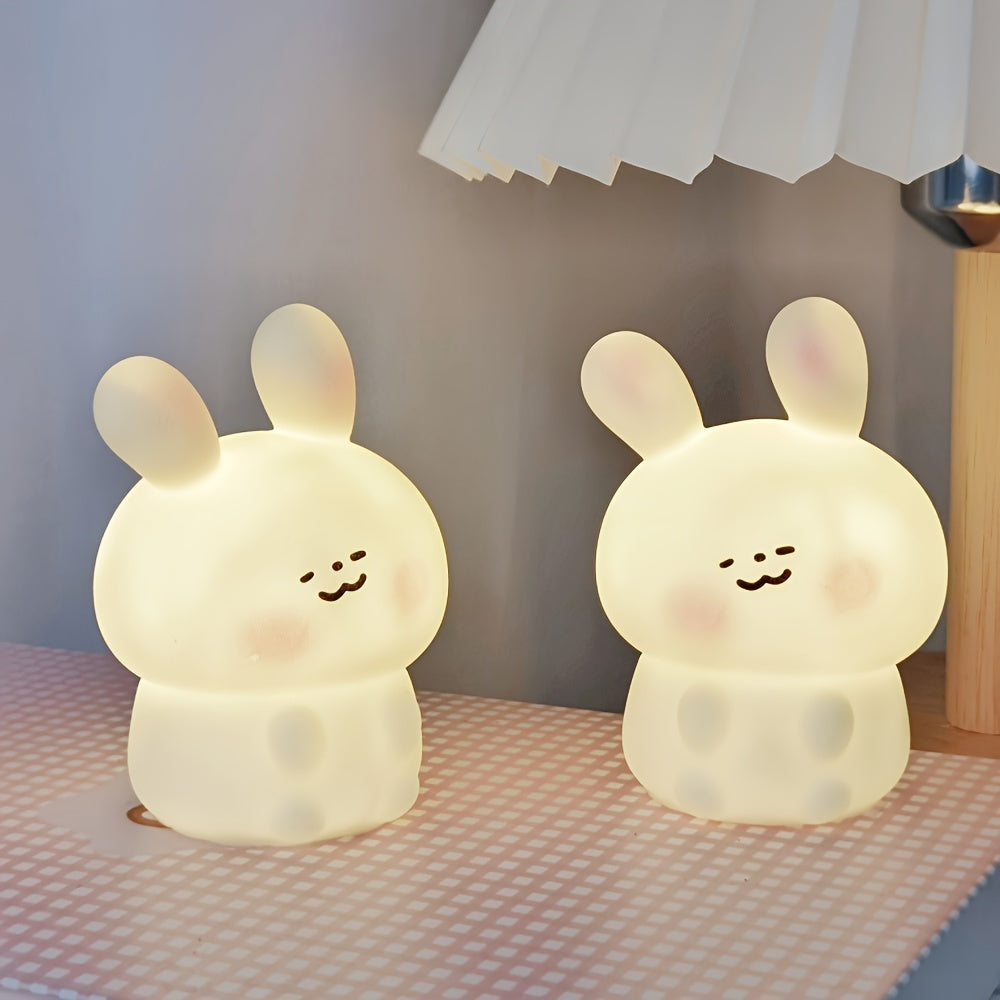 Blush Rabbit Lumious Toy for Desktop Decoration.