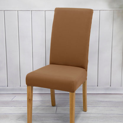 A single milk-colored chair slipcover suitable for all seasons, ideal for dining rooms, hotels, and ceremonies.