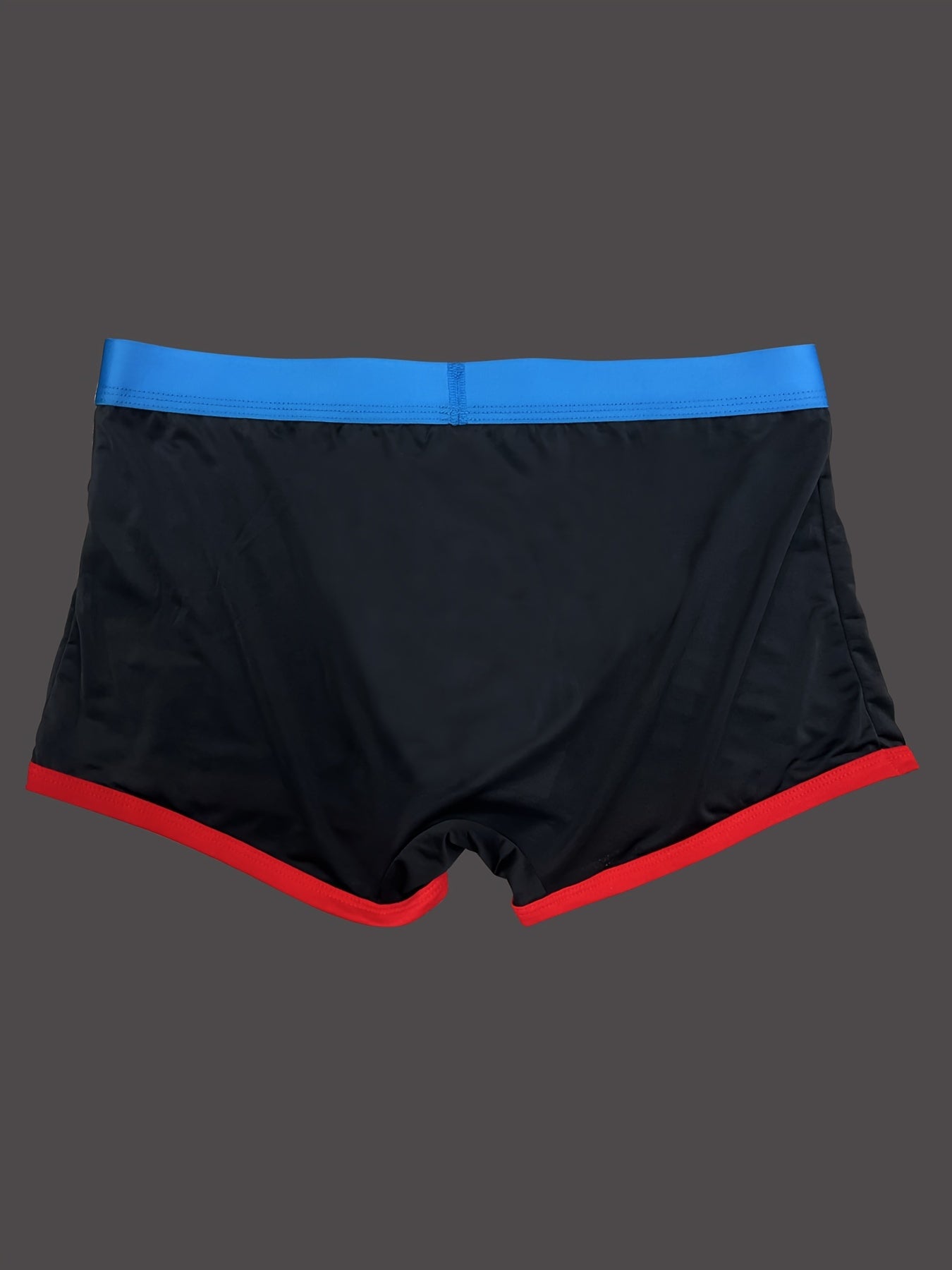 3 pairs of men's square-cut sports boxing shorts, breathable and comfortable underwear.