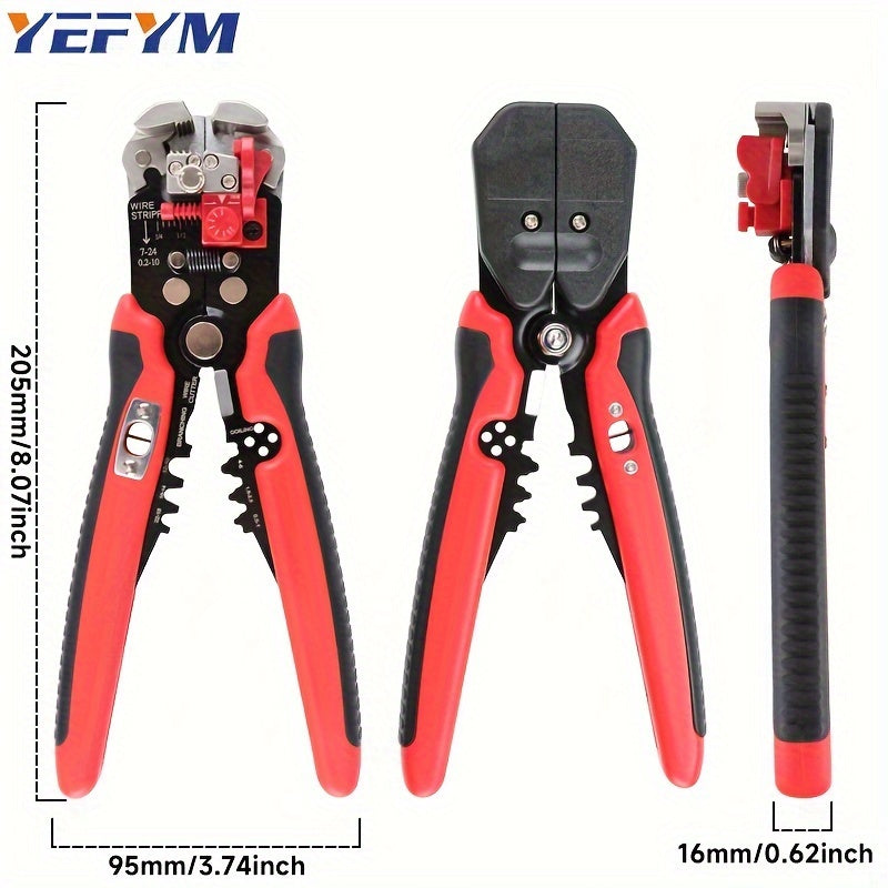 5-in-1 Automatic Wire Stripping Pliers for Crimping, Cutting, Splitting, and Merging Wires