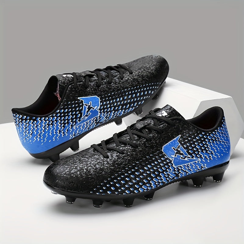 Athletic adult soccer cleats with breathable, non-slip design for all seasons.