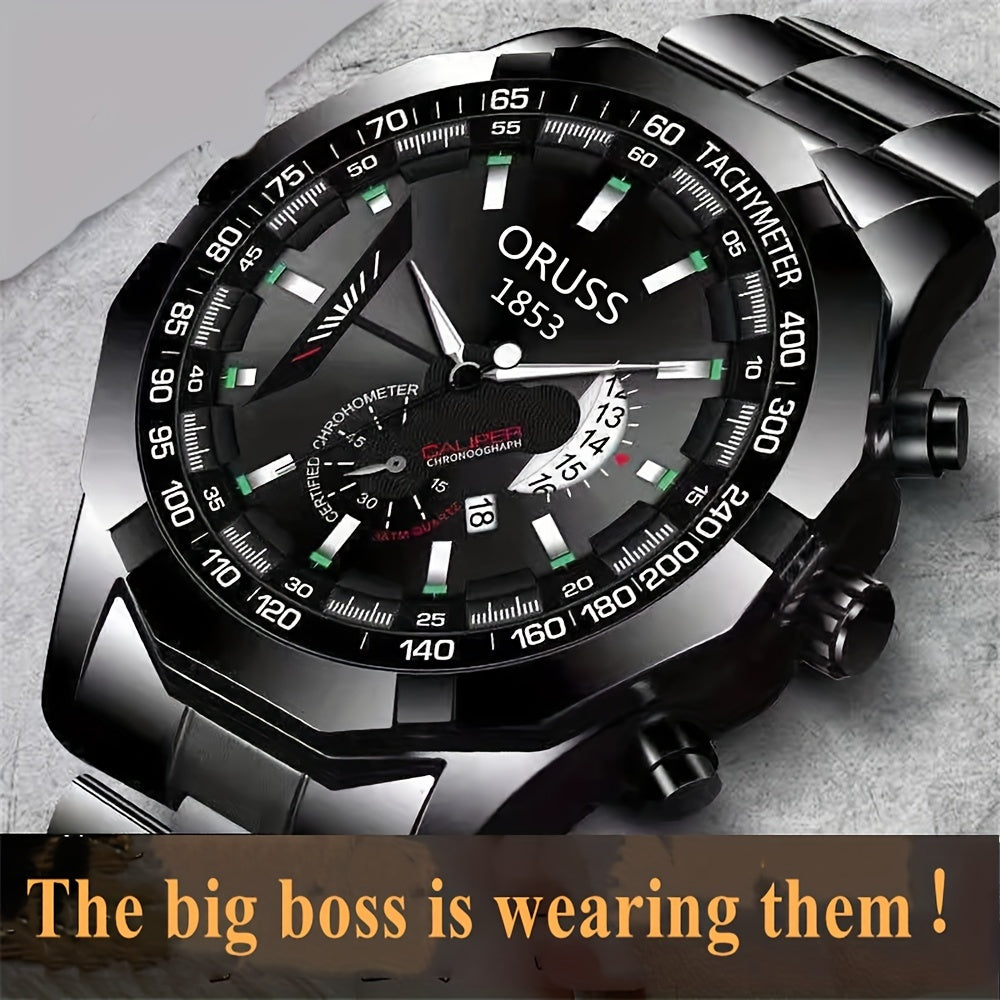 Top-notch men's watch with a stylish and durable design, perfect for the fashion-conscious gentleman. A great gift option for business-minded and elegant young men.