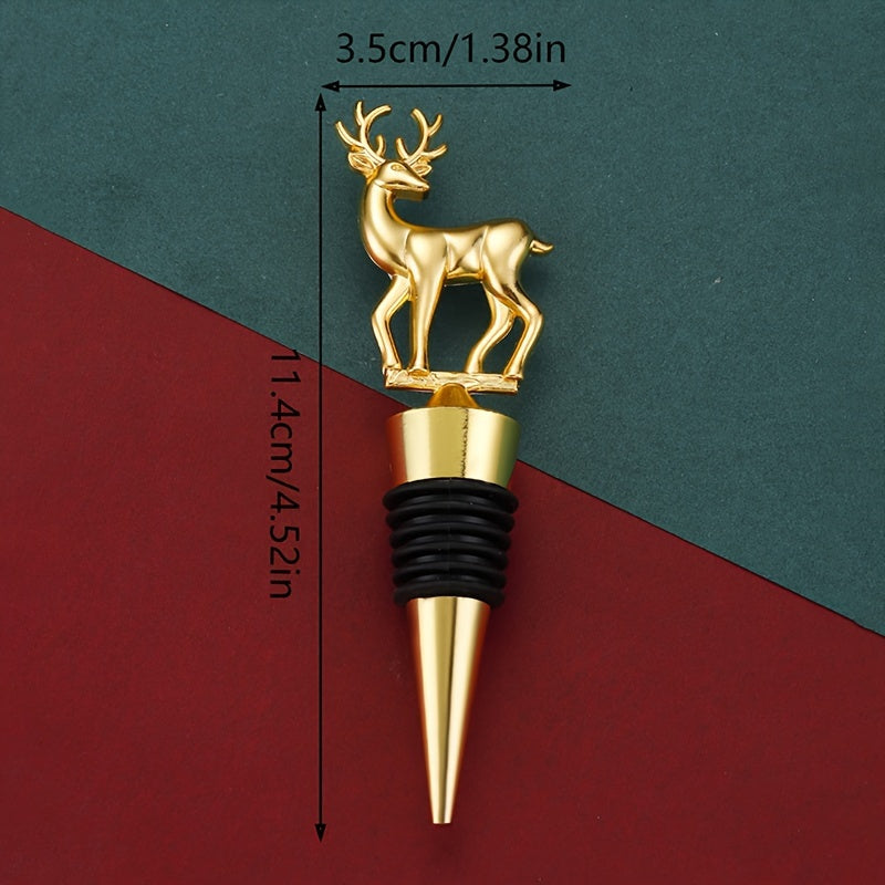 Wine stopper set including Fawn design.