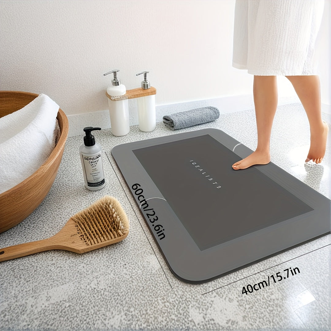 Keep Your Bathroom Safe with our Anti-Slip Mat! Our Quick Dry Crystal Velvet Mat is Super Absorbent and Soft, making it perfect for your shower. Easily machine washable, this mat is suitable for use in the bathroom, bedroom, kitchen, laundry room, or