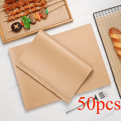 The Raw Wood Color Pizza Pad Paper is specifically designed for baking, barbecue, fried chicken, snacks, and any other food that requires oil-proof and waterproof protection.