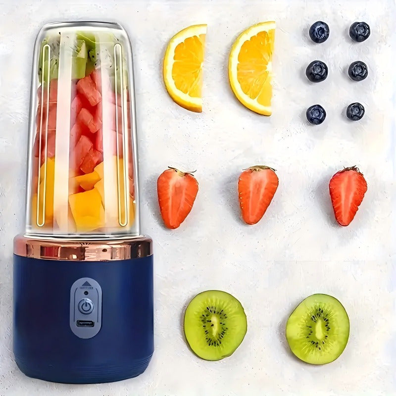 The Mini 12.85oz Detachable Blender is a portable electric USB juicer that comes equipped with six blades for efficient blending. It is easy to clean, thanks to its detachable design and is powered by a rechargeable lithium battery. The blender features