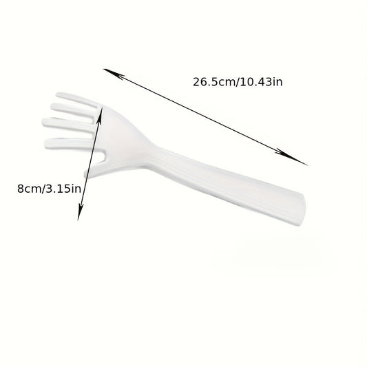 Get creative with these hand-shaped salad forks - made from durable PP material for easy blending in the kitchen. Perfect for effortless salad mixing, these manual operation tools are a must-have for any cooking enthusiast.