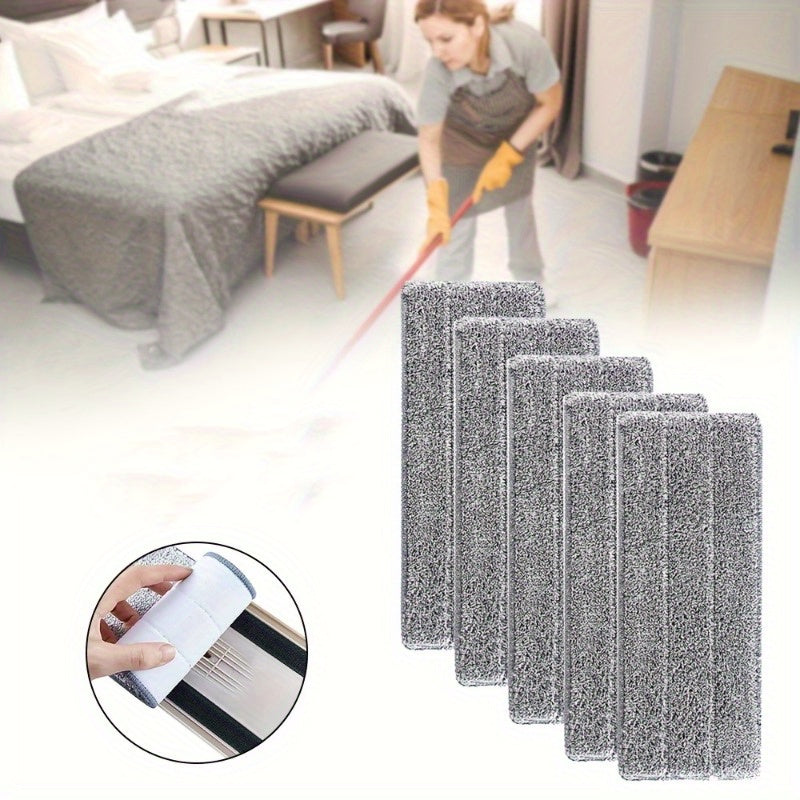 Pack of 10 Microfiber Mop Pads with Superior Absorbency - Tough, Simple to Wash for Wet & Dry Cleaning of Hard Floors