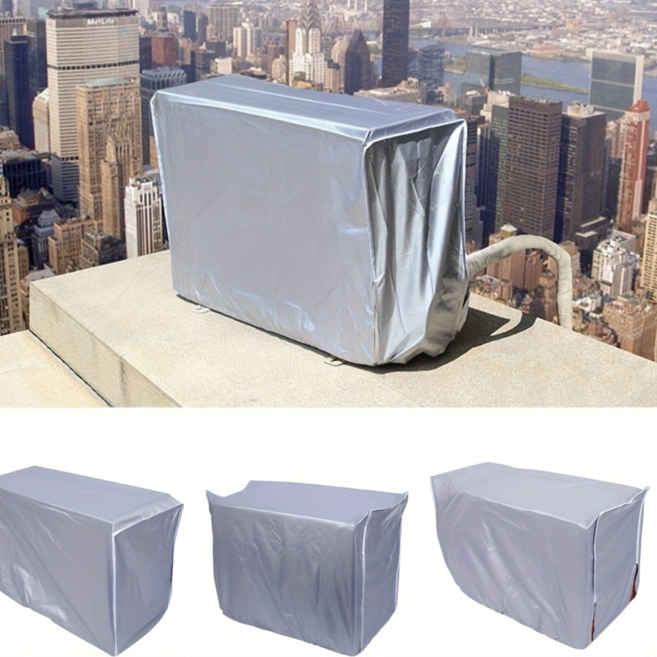 Aluminum Foil Air Conditioner Cover - Portable, Household Use - Available in Multiple Sizes for Dust Protection, Sun Protection, and Waterproofing