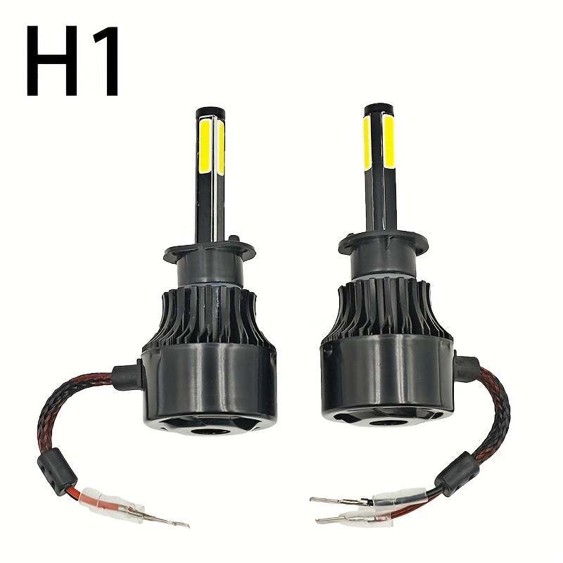 New 4 Sides LED Car Headlight Kit for H4, H7, H8, H11, 9005, 9006, and H13.