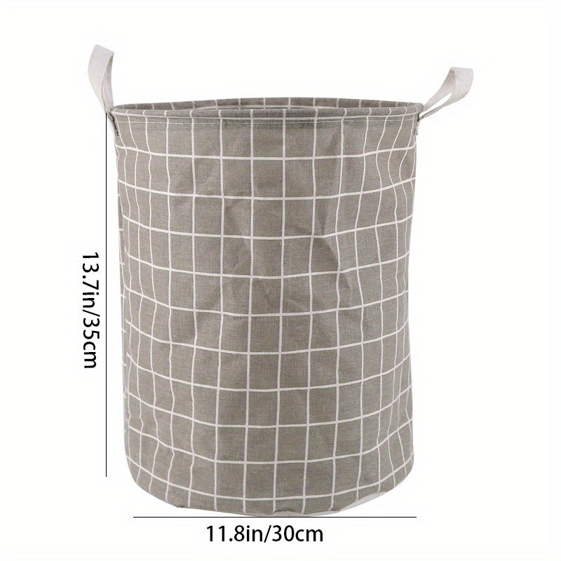 Round Dirty Clothes Basket - Portable Laundry Hamper with Storage Bucket for 1pc of dirty clothes