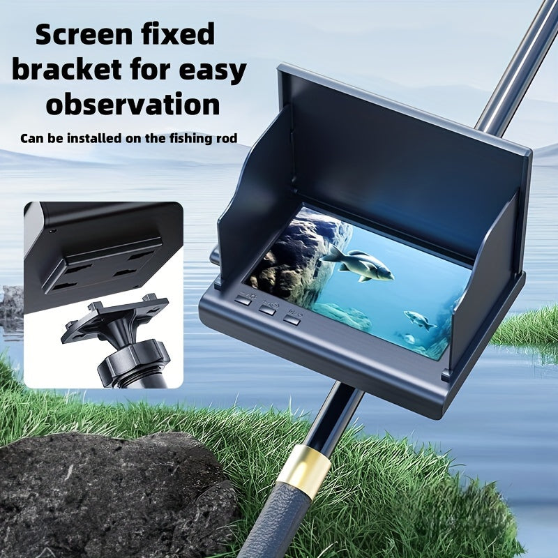 4.3-inch HD fishing camera with night vision, 30m cable, wide-angle detection, ideal for anglers.