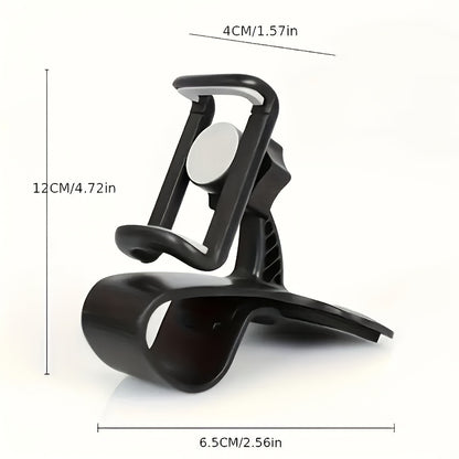 360° swivel car phone holder, dashboard mount for GPS navigation, universal fit, waterproof, no battery needed.