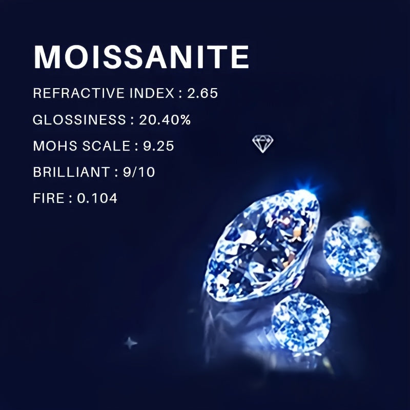 Stunning and minimalist 925 Silver Plated Moissanite Pear-Shaped Wedding Band for Women, Adjustable for a Perfect Fit. Hypoallergenic with 1 Carat Moissanite Stone, Ideal for Proposal or Engagement. Comes with Certificate and Gift Box - Perfect Gift for