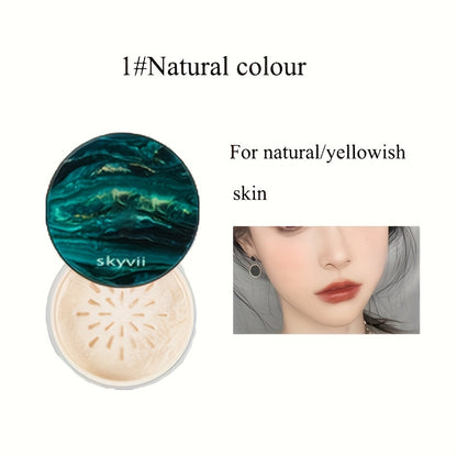 Waterproof makeup setting powder with sweat resistance and oil control for long-lasting, non-smudge, matte finish. Contains plant squalane, perfect for St. Patrick's Day gift.