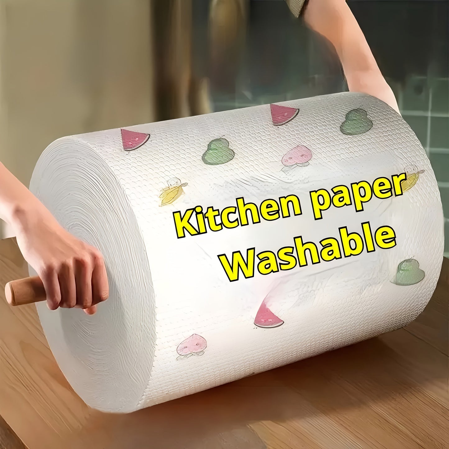 Get your hands on 400pcs of Extra Large Disposable Kitchen Towels - Washable & Reusable, Non-Stick Oil, Dishwashing Cloths featuring a Fun Cartoon Design for Easy Home Cleaning - with Fast Arrival!