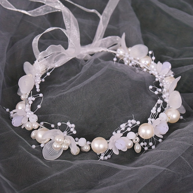 Stylish Angel-Inspired Headband with Faux Pearls - Perfect for Daily Wear and Dressing Up for Parties, Ideal for Women