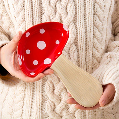 Ceramic Mushroom Spoon Rest, High Temperature Resistant, Cute and Exquisite, Perfect Housewarming Gift