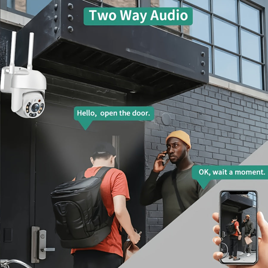 OIMLYO Advanced Wifi Security Camera with 360° Panoramic PTZ, AI Humanoid Motion Detection, Two-Way Voice Intercom, and USB Power.